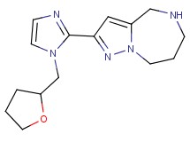 2-[1-(tetrahydro-2-furanylmethyl)-1H-imidazol-2-yl]-5,6,7,8-tetrahydro-4H-pyrazolo[1,5-a][1,4]diazepine dihydrochloride