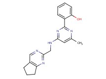 2-{4-[(6,7-dihydro-5H-cyclopenta[d]pyrimidin-2-ylmethyl)amino]-6-methylpyrimidin-2-yl}phenol