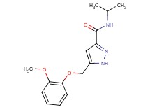 N-isopropyl-5-[(2-methoxyphenoxy)methyl]-1H-pyrazole-3-carboxamide