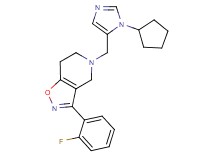 5-[(1-cyclopentyl-1H-imidazol-5-yl)methyl]-3-(2-fluorophenyl)-4,5,6,7-tetrahydroisoxazolo[4,5-c]pyridine