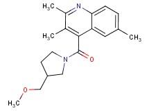 4-{[3-(methoxymethyl)-1-pyrrolidinyl]carbonyl}-2,3,6-trimethylquinoline
