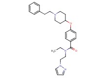 N-ethyl-4-{[1-(2-phenylethyl)-4-piperidinyl]oxy}-N-[2-(1H-pyrazol-1-yl)ethyl]benzamide