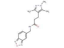 N-(2,1,3-benzoxadiazol-5-ylmethyl)-3-(1,3,5-trimethyl-1H-pyrazol-4-yl)propanamide