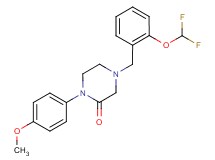 4-[2-(difluoromethoxy)benzyl]-1-(4-methoxyphenyl)-2-piperazinone