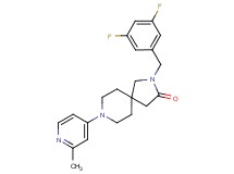2-(3,5-difluorobenzyl)-8-(2-methyl-4-pyridinyl)-2,8-diazaspiro[4.5]decan-3-one