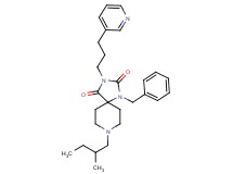 1-benzyl-8-(2-methylbutyl)-3-[3-(3-pyridinyl)propyl]-1,3,8-triazaspiro[4.5]decane-2,4-dione