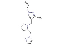 1-allyl-3-methyl-4-{[2-(1H-pyrazol-1-ylmethyl)pyrrolidin-1-yl]methyl}-1H-pyrazole