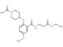 ethyl N-{2-[(1-acetyl-4-piperidinyl)oxy]-5-methoxybenzoyl}-beta-alaninate