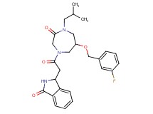 3-(2-{6-[(3-fluorobenzyl)oxy]-4-isobutyl-3-oxo-1,4-diazepan-1-yl}-2-oxoethyl)-1-isoindolinone