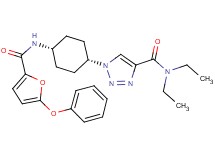 N,N-diethyl-1-{cis-4-[(5-phenoxy-2-furoyl)amino]cyclohexyl}-1H-1,2,3-triazole-4-carboxamide