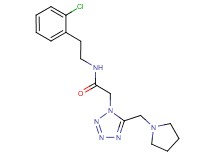 N-[2-(2-chlorophenyl)ethyl]-2-[5-(1-pyrrolidinylmethyl)-1H-tetrazol-1-yl]acetamide