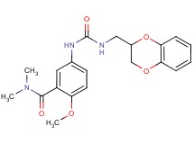 5-({[(2,3-dihydro-1,4-benzodioxin-2-ylmethyl)amino]carbonyl}amino)-2-methoxy-N,N-dimethylbenzamide