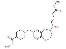 methyl 1-{[4-(5-methoxy-5-oxopentanoyl)-2,3,4,5-tetrahydro-1,4-benzoxazepin-7-yl]methyl}-4-piperidinecarboxylate