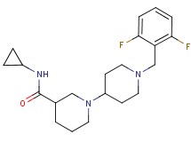 N-cyclopropyl-1'-(2,6-difluorobenzyl)-1,4'-bipiperidine-3-carboxamide