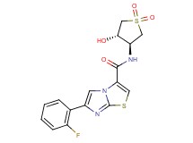 6-(2-fluorophenyl)-N-[(3S*,4S*)-4-hydroxy-1,1-dioxidotetrahydro-3-thienyl]imidazo[2,1-b][1,3]thiazole-3-carboxamide