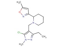 1-[(5-chloro-3-ethyl-1-methyl-1H-pyrazol-4-yl)methyl]-2-(5-methylisoxazol-3-yl)piperidine