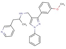 N-{[3-(3-methoxyphenyl)-1-phenyl-1H-pyrazol-4-yl]methyl}-1-(3-pyridinyl)-2-propanamine