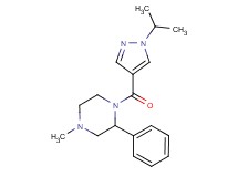 1-[(1-isopropyl-1H-pyrazol-4-yl)carbonyl]-4-methyl-2-phenylpiperazine
