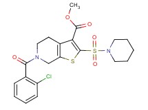 methyl 6-(2-chlorobenzoyl)-2-(1-piperidinylsulfonyl)-4,5,6,7-tetrahydrothieno[2,3-c]pyridine-3-carboxylate