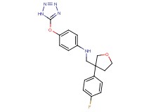 N-{[3-(4-fluorophenyl)tetrahydro-3-furanyl]methyl}-4-(1H-tetrazol-5-yloxy)aniline