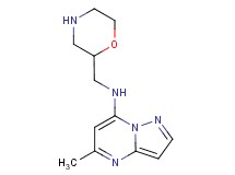5-methyl-N-(2-morpholinylmethyl)pyrazolo[1,5-a]pyrimidin-7-amine dihydrochloride
