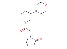 1-{2-[3-(4-morpholinyl)-1-piperidinyl]-2-oxoethyl}-2-pyrrolidinone