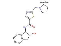 N-[(1R,2R)-2-hydroxy-2,3-dihydro-1H-inden-1-yl]-2-(pyrrolidin-1-ylmethyl)-1,3-thiazole-5-carboxamide