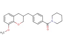 1-{4-[(8-methoxy-3,4-dihydro-2H-chromen-3-yl)methyl]benzoyl}piperidine