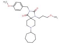 8-cycloheptyl-3-(4-methoxybenzyl)-1-(3-methoxypropyl)-1,3,8-triazaspiro[4.5]decane-2,4-dione