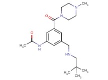 N-{3-{[(2,2-dimethylpropyl)amino]methyl}-5-[(4-methyl-1-piperazinyl)carbonyl]phenyl}acetamide