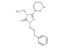 4-ethyl-2-(3-phenylpropyl)-5-(3-piperidinyl)-2,4-dihydro-3H-1,2,4-triazol-3-one dihydrochloride