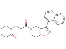 1-{3-[3-(1-naphthyl)-6,7-dihydroisoxazolo[4,5-c]pyridin-5(4H)-yl]-3-oxopropyl}-2-piperidinone