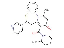 11-methyl-8-[(2-methyl-1-piperidinyl)carbonyl]-6-(3-pyridinyl)-6,7-dihydro-9H-pyrido[2,1-d][1,5]benzothiazepin-9-one