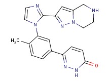 6-{4-methyl-3-[2-(4,5,6,7-tetrahydropyrazolo[1,5-a]pyrazin-2-yl)-1H-imidazol-1-yl]phenyl}-3(2H)-pyridazinone hydrochloride