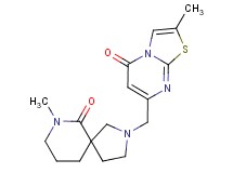 7-methyl-2-[(2-methyl-5-oxo-5H-[1,3]thiazolo[3,2-a]pyrimidin-7-yl)methyl]-2,7-diazaspiro[4.5]decan-6-one
