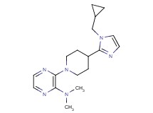 3-{4-[1-(cyclopropylmethyl)-1H-imidazol-2-yl]-1-piperidinyl}-N,N-dimethyl-2-pyrazinamine