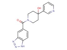 1-(1H-1,2,3-benzotriazol-5-ylcarbonyl)-4-pyridin-3-ylpiperidin-4-ol