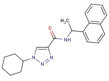 1-cyclohexyl-N-[1-(1-naphthyl)ethyl]-1H-1,2,3-triazole-4-carboxamide