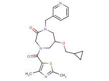 6-(cyclopropylmethoxy)-4-[(2,4-dimethyl-1,3-thiazol-5-yl)carbonyl]-1-(3-pyridinylmethyl)-1,4-diazepan-2-one