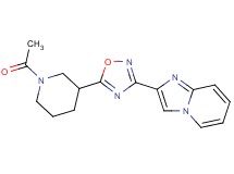 2-[5-(1-acetyl-3-piperidinyl)-1,2,4-oxadiazol-3-yl]imidazo[1,2-a]pyridine