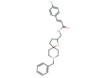 (2E)-N-[(8-benzyl-1-oxa-8-azaspiro[4.5]dec-2-yl)methyl]-3-(4-chlorophenyl)acrylamide