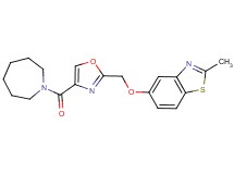 5-{[4-(1-azepanylcarbonyl)-1,3-oxazol-2-yl]methoxy}-2-methyl-1,3-benzothiazole