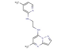 (5-methylpyrazolo[1,5-a]pyrimidin-7-yl){2-[(4-methyl-2-pyridinyl)amino]ethyl}amine
