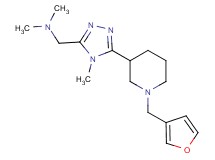 ({5-[1-(3-furylmethyl)piperidin-3-yl]-4-methyl-4H-1,2,4-triazol-3-yl}methyl)dimethylamine