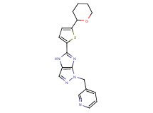 1-(3-pyridinylmethyl)-5-[5-(tetrahydro-2H-pyran-2-yl)-2-thienyl]-1,4-dihydroimidazo[4,5-c]pyrazole
