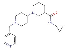 N-cyclopropyl-1'-(4-pyridinylmethyl)-1,4'-bipiperidine-3-carboxamide