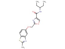 N-(1-ethylpropyl)-2-{[(2-methyl-1,3-benzothiazol-5-yl)oxy]methyl}-1,3-oxazole-4-carboxamide