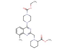 ethyl 4-(2-{[2-(methoxycarbonyl)-1-piperidinyl]methyl}-8-methyl-4-quinazolinyl)-1-piperazinecarboxylate