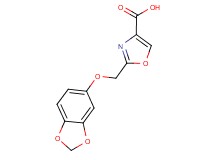 2-[(1,3-benzodioxol-5-yloxy)methyl]-1,3-oxazole-4-carboxylic acid