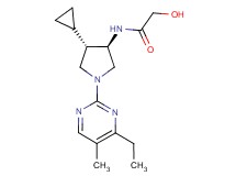 N-[rel-(3R,4S)-4-cyclopropyl-1-(4-ethyl-5-methyl-2-pyrimidinyl)-3-pyrrolidinyl]-2-hydroxyacetamide hydrochloride